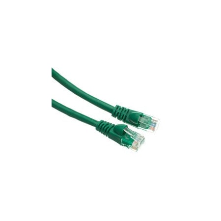 Cable Wholesale Cat5e Green Copper Ethernet Patch Cable, Snagless/Molded Boot, POE Compliant, 1 foot 10X6-05101